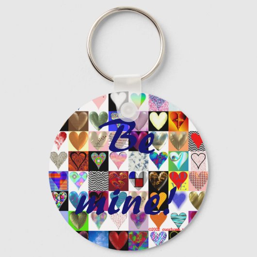 Wees van mij! harttoetsring sleutelhanger (Voorkant)