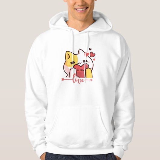 Wees van mij. houden van hoodie (Voorkant)