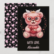 Wees van mij! Knuffel Roze Teddybeer Liefje