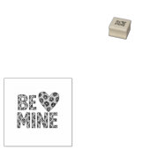 Wees Van Mij, Mijn Valentijn Luipaardprint Rubberstempel (Gestempeld)