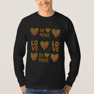 Wees Van Mij, Mijn Valentijn Luipaardprint T-shirt
