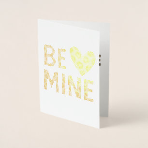 Wees Van Mij, Mijn Valentijnsdag Luipaardprint Folie Kaarten
