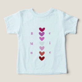 Wees Van Mij Minimaal Hart Stack Valentijn T-Shirt