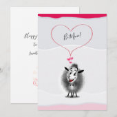 " Wees van mij!" - Prettige Valentijnsdag Leuk Gel Feestdagenkaart (Voorkant / Achterkant)