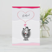 " Wees van mij!" - Prettige Valentijnsdag Leuk Gel Feestdagenkaart (Staand voorkant)