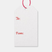 "Wees van mij!" Retro Meisje Valentijnse  Cadeaulabel (Achterkant)