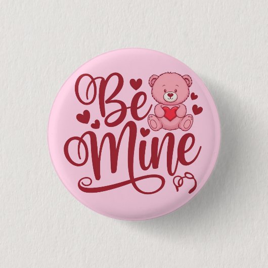 Wees Van Mij Ronde Button 3,2 Cm (Voorkant)