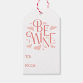 Wees Van Mij Roze Hart Valentijnsdag Naar En Van Cadeaulabel (Voorkant)