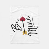 Wees van mij Schattige Valentijnen Fleece Deken (Voorkant)