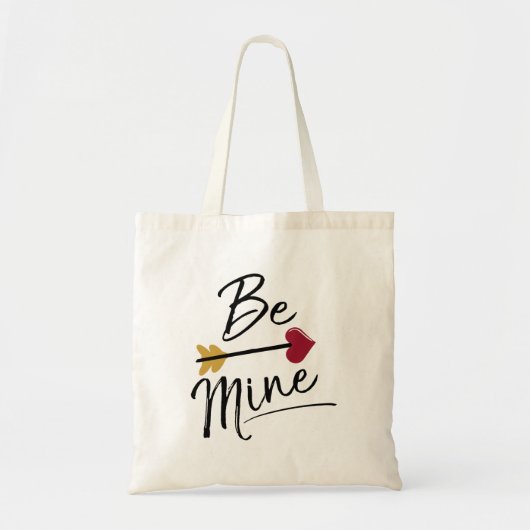 Wees van mij Schattige Valentijnen Tote Bag (Voorkant)