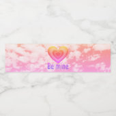 Wees van mij Slangen hart Waterfles Etiket (Enkel label)