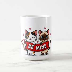 WEES VAN MIJ Valentijnsdag Katten   Knuffel Kitten Koffiemok