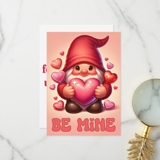 Wees van mij - Valentijnskaart Bedankkaart (Voorkant / Achterkant in situ)