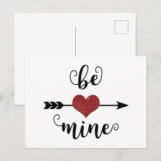 Wees Van Mij - Valentijnskaart Feestdagenkaart (Voorkant / Achterkant)