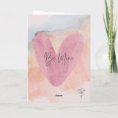 Wees van mij valentijnskaarten kaart (Achterkant)