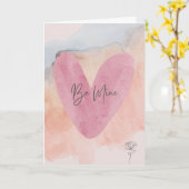 Wees van mij valentijnskaarten kaart (Gele Bloem)