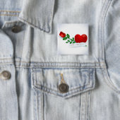 Wees van mij vierkante button 5,1 cm (In situ)