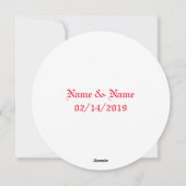 "Wees van mij, zeg ja" Love Arrow gepersonaliseerd Feestdagenkaart (Achterkant)