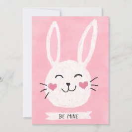 Wees Van Mijne Knuffel Konijn Hartjes Valentijnsda Feestdagenkaart
