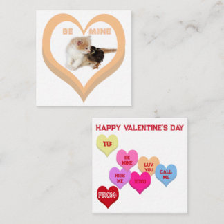 WEES VAN MIJNE Valentijnsdag Critters Gesprekshart Notitiekaartje