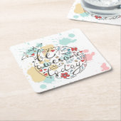 Wees vandaag Geweldige Kartonnen Onderzetters (Schuin)