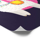 Wees vandaag nog groter Llama draagt zonnesbril Ro Poster (Hoek)