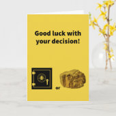 Wees veilig of wees bruin - Stimulering Kaart (Gele Bloem)