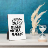 Wees veilig, slaap met een verpleegkundige - grapp fotoplaat (Zijkant)