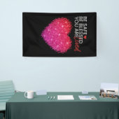 Wees veilig, wees gezegend, je bent geliefd®-merk spandoek (Beurs)