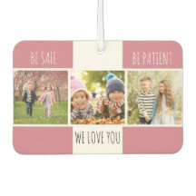 Wees veilig Wees patiënt 3 Foto Custom Roze