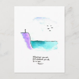 Wees verliefd briefkaart