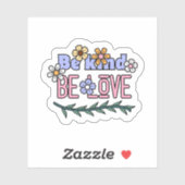 Wees verliefd op de laptopfles | Afgesneden Sticke Sticker (Vel)