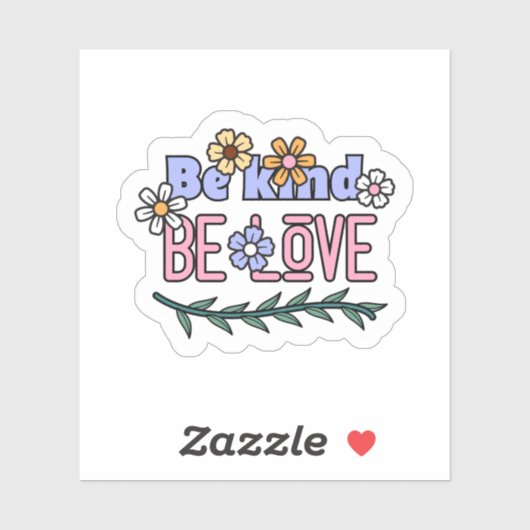 Wees verliefd op de laptopfles | Afgesneden Sticke Sticker (Vel)