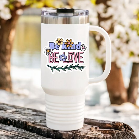 Wees verliefd op de laptopfles | Afgesneden Sticke Sticker