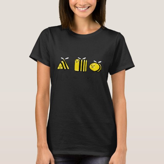 Wees verschillende bijen Funny Pun Bee Lover Bijen T-shirt (Voorkant)