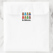 Wees Verschillende Eenden Ronde Sticker (Tas)