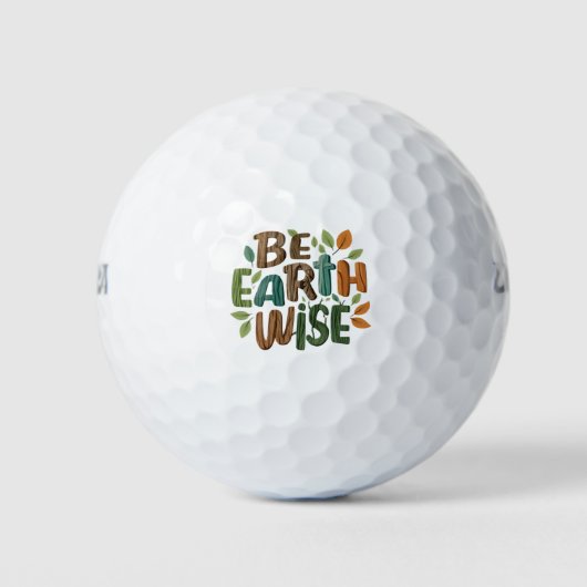 Wees verstandig van de aarde golfballen (Voorkant)