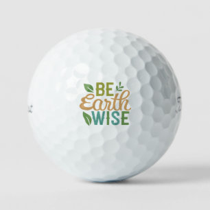 Wees verstandig van de aarde golfballen