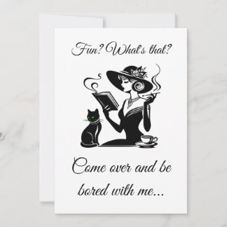 Wees verveeld met een kat afdrukbare vulbare brief kaart