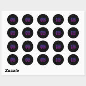 Wees vet1 ronde sticker (Vel)