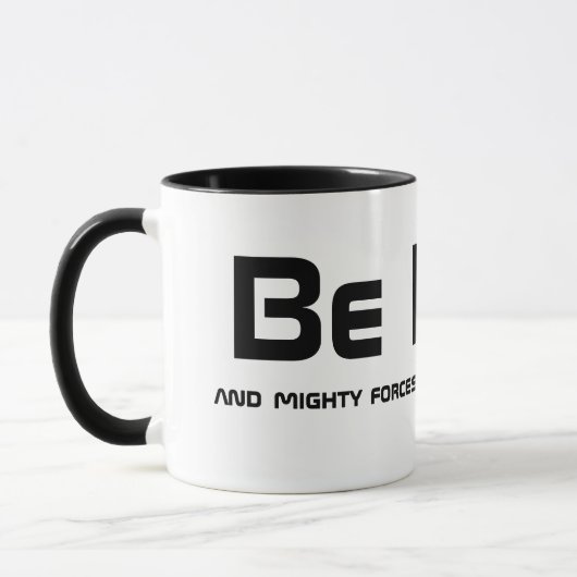 Wees vet! mok (Links)