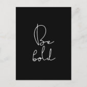 Wees vet wit lettertype briefkaart (Voorkant)