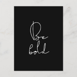 Wees vet wit lettertype briefkaart