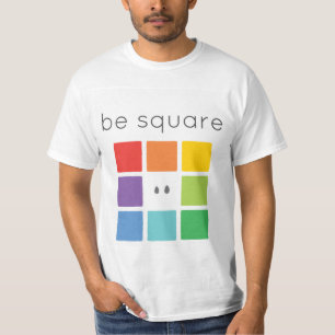 Wees vierkant t-shirt