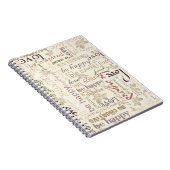 "Wees vintage" Notitieboek (Rechterzijde)