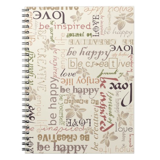 "Wees vintage" Notitieboek (Voorkant)