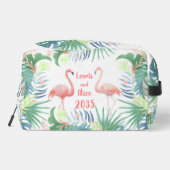 Wees voor altijd gelukkig! Sprookje Twee Roze Flam Toilettasje (Achterkant)