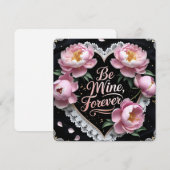 Wees voor altijd mijn Valentijnsdag kaarten (Voorkant / Achterkant)