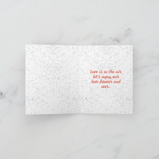 Wees voor altijd van mij kaart (Binnen)