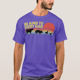 Wees voor iedereen, Vegan Vegetarian Retro T-shirt